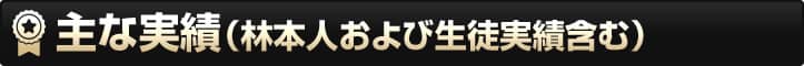 主な実績